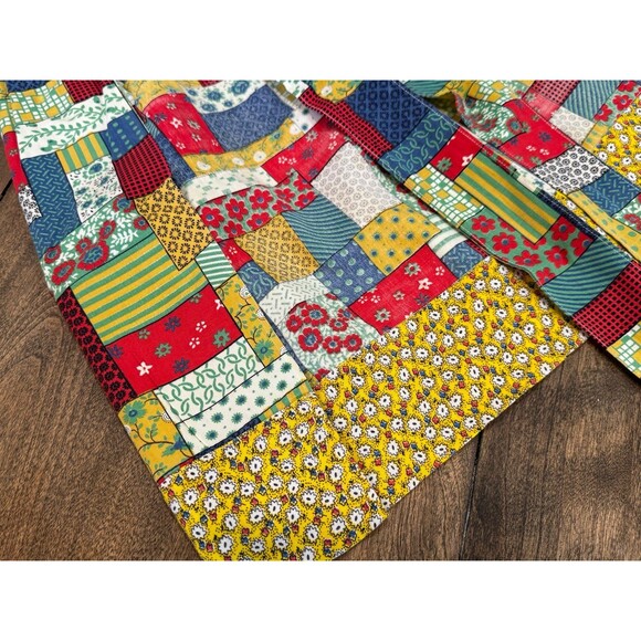 Vintage 70’s Patchwork Quilt Handmade Apron One-of-a-kind! - Picture 4 of 7